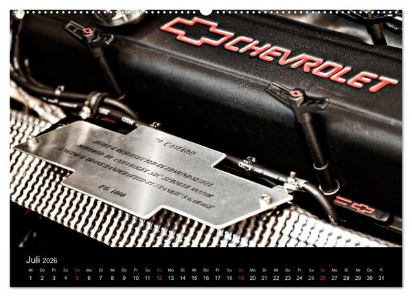 Produktbild: Chevrolet Camaro &acute;79 (hochwertiger Premium Wandkalender 2026 DIN A2 quer), Kunstdruck in Hochglanz