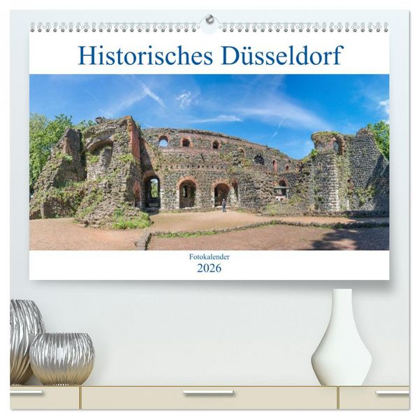 Produktbild: Historisches D&uuml;sseldorf (hochwertiger Premium Wandkalender 2026 DIN A2 quer), Kunstdruck in Hochglanz