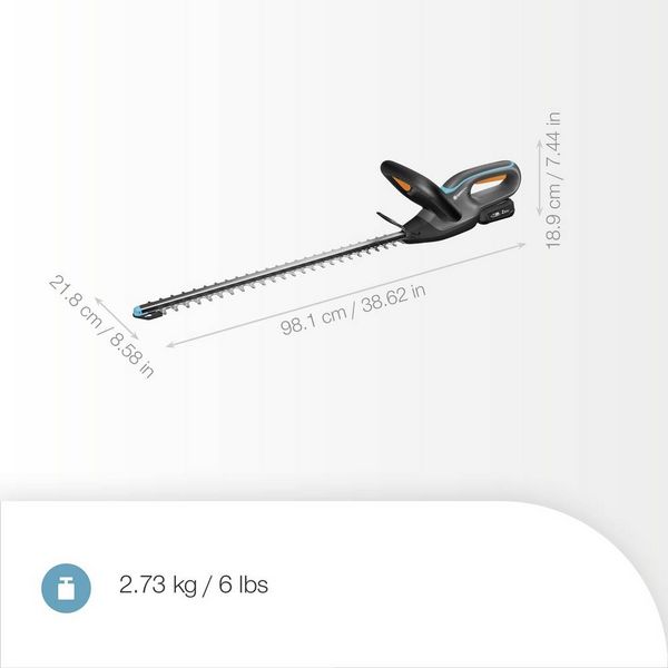 Produktbild: GARDENA Akku-Heckenschere EasyCut 55/18V P4A Ready-To-Use Set Akku Akku-Heckenschere 18 V Li-Ion 550 mm