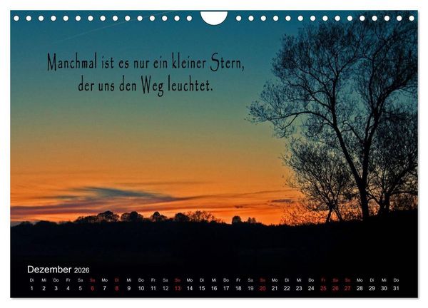 Produktbild: wundersch&ouml;ne Lichtmomente (Wandkalender 2026 DIN A4 quer), CALVENDO Monatskalender