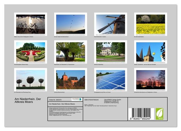 Produktbild: Am Niederrhein. Der Altkreis Moers (Wandkalender 2026 DIN A4 quer), CALVENDO Monatskalender