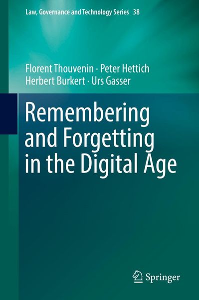 Produktbild: Remembering and Forgetting in the Digital Age