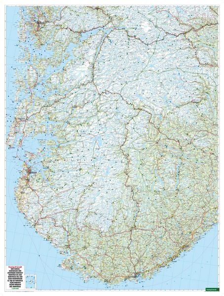 Produktbild: freytag & berndt Stra&szlig;enkarte Norwegen S&uuml;d 1:250.000