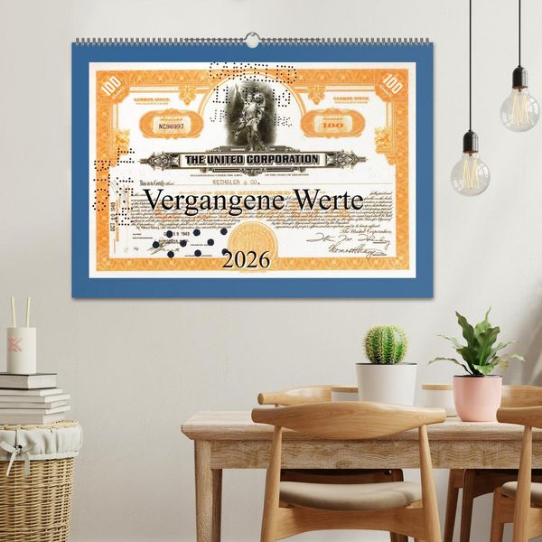 Produktbild: Vergangene Werte (Wandkalender 2026 DIN A2 quer), CALVENDO Monatskalender