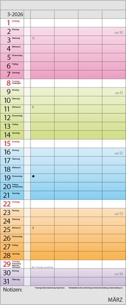 Produktbild: Familienplaner Farbenspiel 18 Monate 2026/2027