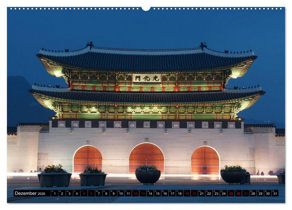Produktbild: Seoul - Metropole zwischen Tradition und Moderne (hochwertiger Premium Wandkalender 2026 DIN A2 quer), Kunstdruck in Hochglanz