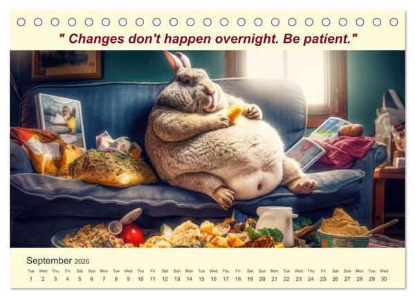 Produktbild: The funniest way to your dream figure (Desk Calendar 2026 DIN A5 landscape), CALVENDO 12 Month DeskCalendar