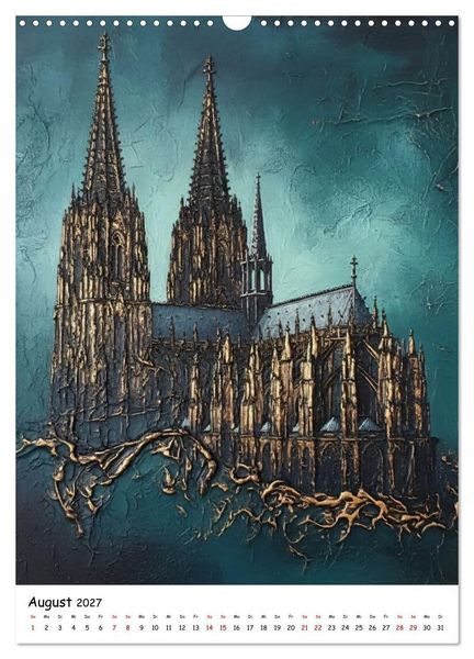 Produktbild: K&ouml;lner Dom-Impressionen: Eine k&uuml;nstlerische Reise (Wandkalender 2027 DIN A3 hoch), CALVENDO Monatskalender