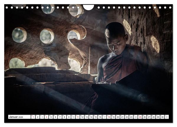 Produktbild: WUNDERVOLLES BAGAN (Wandkalender 2026 DIN A4 quer), CALVENDO Monatskalender