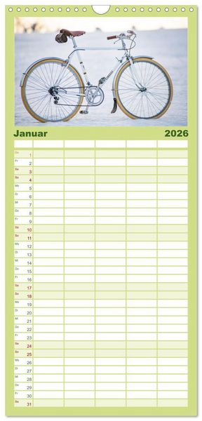 Produktbild: Familienplaner 2026 - Stahlrenner - Rennrad-Klassiker aus Europa mit 5 Spalten (Wandkalender, 21 x 45 cm) CALVENDO