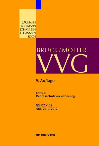 Produktbild: Rechtsschutzversicherung &sect;&sect; 125-129