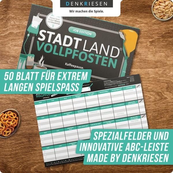 Produktbild: DENKRIESEN - STADT LAND VOLLPFOSTEN&reg; - JOB EDITION "Kaffeepause." - A4