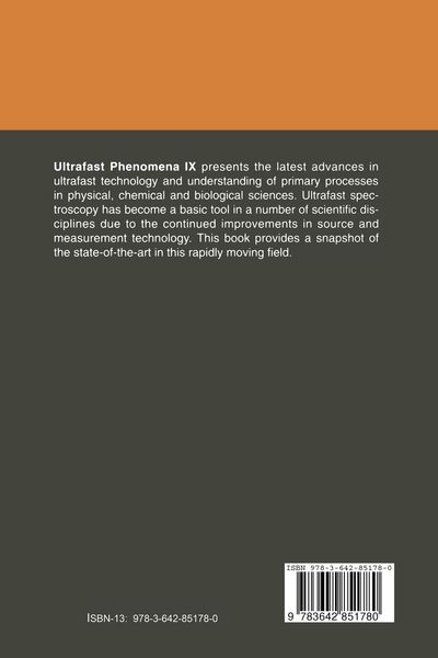 Produktbild: Ultrafast Phenomena IX