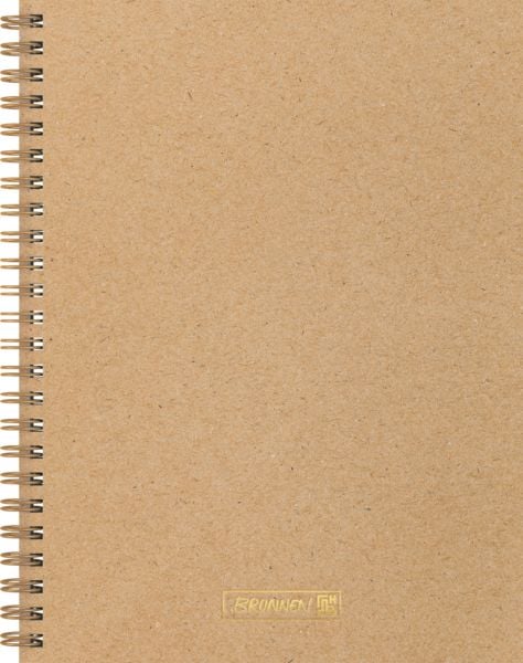 Produktbild: Brunnen Notizbuch Wire-O A5 dotted caramel