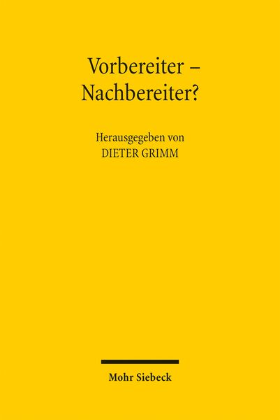 Produktbild: Vorbereiter - Nachbereiter?
