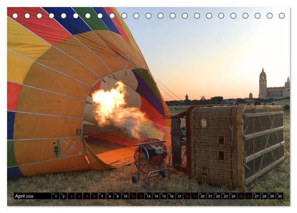 Produktbild: Ballonfahrt - Faszination und Abenteuer (Tischkalender 2026 DIN A5 quer), CALVENDO Monatskalender