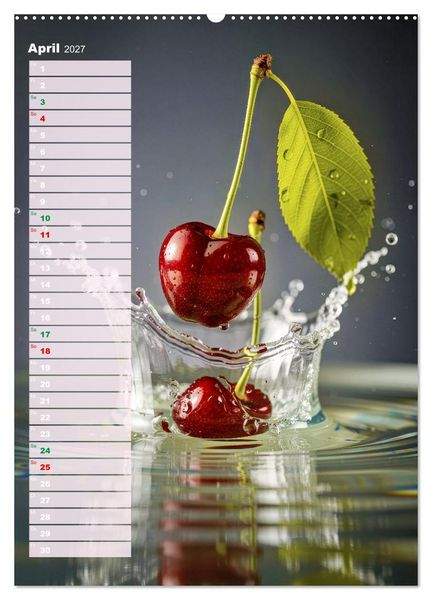 Produktbild: Erfrischendes Obst (Wandkalender 2027 DIN A2 hoch), CALVENDO Monatskalender