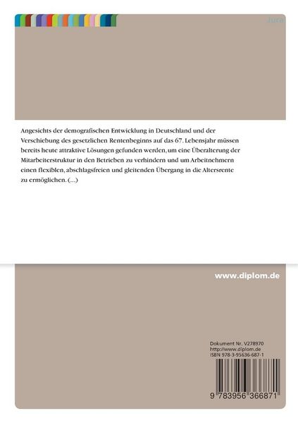 Produktbild: Flexibler &Uuml;bergang in die Rente Lebensarbeitszeitkonten: das zuk&uuml;nftige Instrument in der Personalpolitik