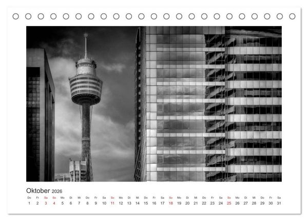 Produktbild: SYDNEY Monochrom (Tischkalender 2026 DIN A5 quer), CALVENDO Monatskalender