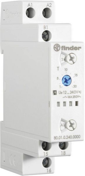 Produktbild: Finder 80.01.0.240.0000 80.01.0.240.0000 Zeitrelais Multifunktional 1 St. Zeitbereich: 24 h (max) 1 Wechsler