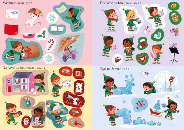 Produktbild: Meine glitzernde Stickerwelt: Wir besuchen den Weihnachtsmann