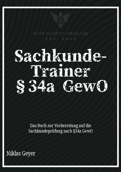 Produktbild: Sachkunde-Trainer &sect;34a GewO