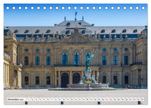 Produktbild: W&Uuml;RZBURG Historisches Stadtherz (Tischkalender 2026 DIN A5 quer), CALVENDO Monatskalender