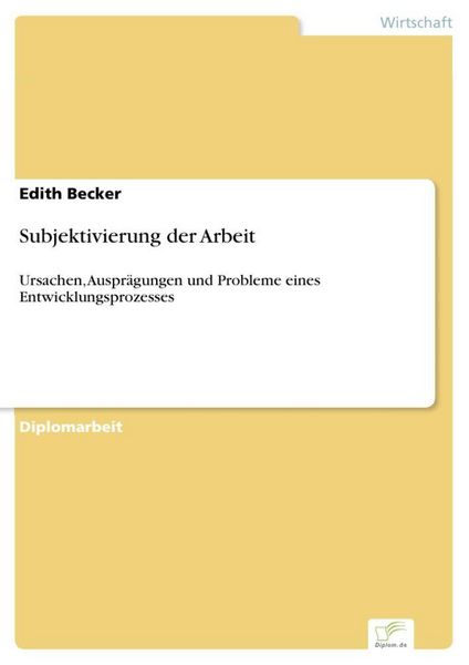 Produktbild: Subjektivierung der Arbeit