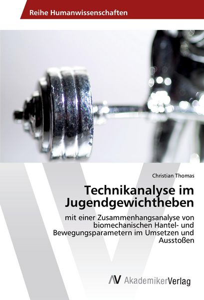 Produktbild: Technikanalyse im Jugendgewichtheben