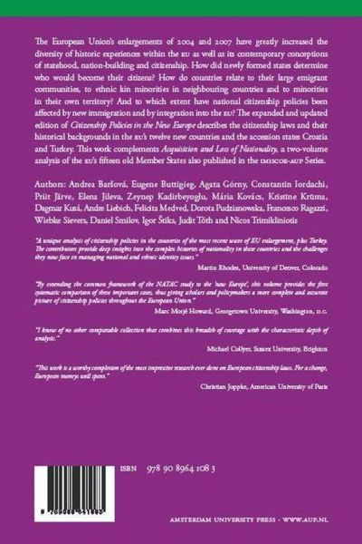 Produktbild: Citizenship Policies in the New Europe