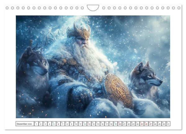 Produktbild: Die G&ouml;tter des Nordens (Wandkalender 2026 DIN A4 quer), CALVENDO Monatskalender