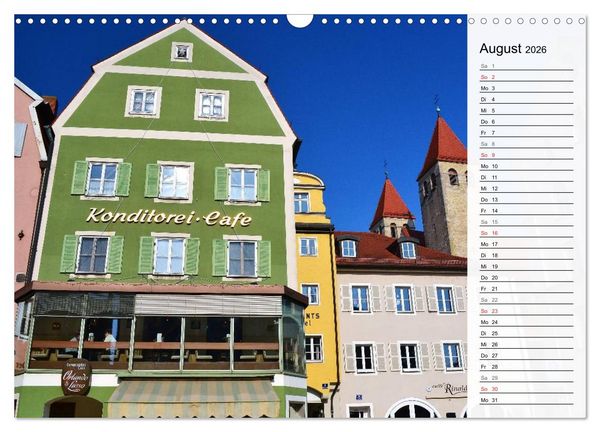 Produktbild: Die Farben von REGENSBURG (Wandkalender 2026 DIN A3 quer), CALVENDO Monatskalender