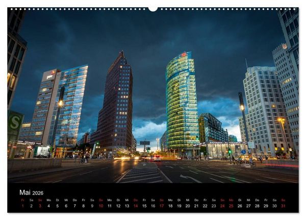 Produktbild: Die Blaue Stunde in Berlin (Wandkalender 2026 DIN A2 quer), CALVENDO Monatskalender