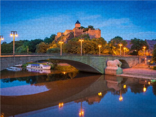 Produktbild: CALVENDO Puzzle Burg Giebichenstein in Halle | 1000 Teile Lege-Gr&ouml;&szlig;e 64x48cm Foto-Puzzle f&uuml;r gl&uuml;ckliche Stunden