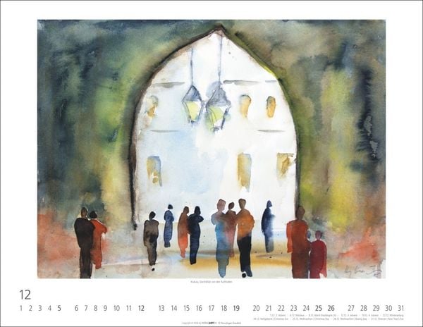 Produktbild: Zwischen Himmel und Erde Kalender 2027 - Aquarelle von Hans-J&uuml;rgen Gaudeck