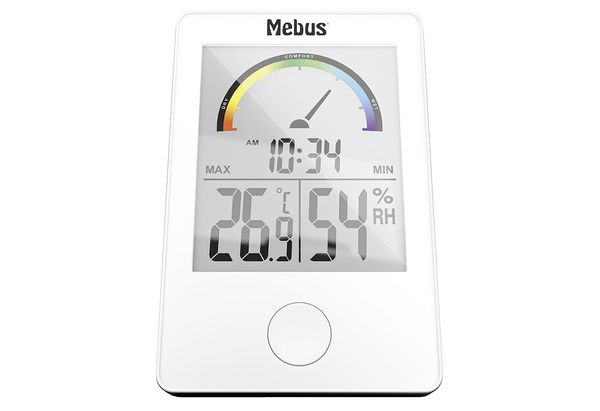 Produktbild: Mebus Thermo-/Hygrometer Wei&szlig; 11130