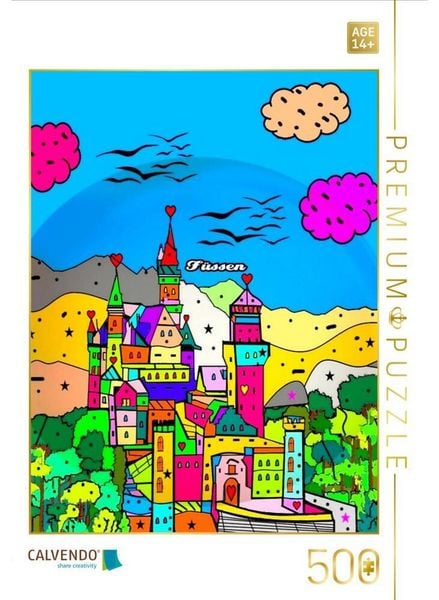 CALVENDO Puzzle Füssen | 500 Teile Lege-Größe 48 × 36 cm Foto-Puzzle für Erwachsene