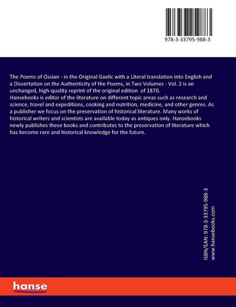 Produktbild: The Poems of Ossian