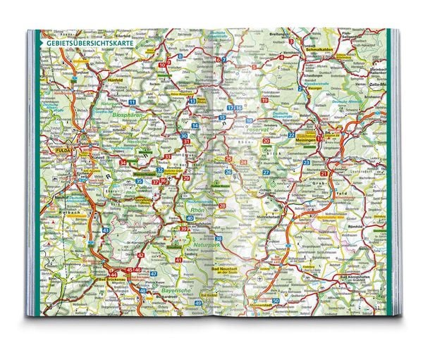 Produktbild: KOMPASS Wanderf&uuml;hrer Rh&ouml;n, 50 Touren mit Extra-Tourenkarte