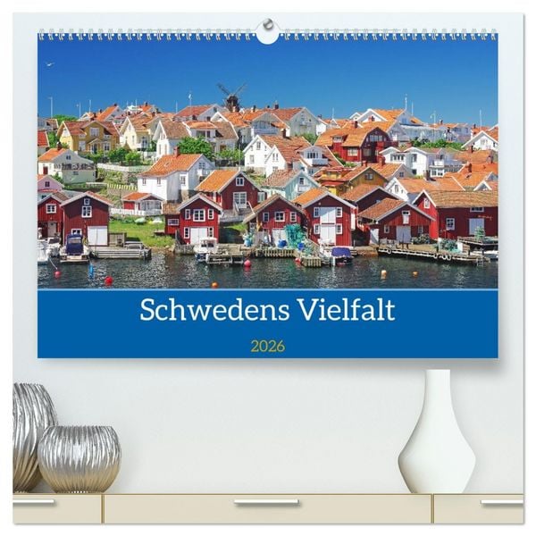 Produktbild: Schwedens Vielfalt (hochwertiger Premium Wandkalender 2026 DIN A2 quer), Kunstdruck in Hochglanz