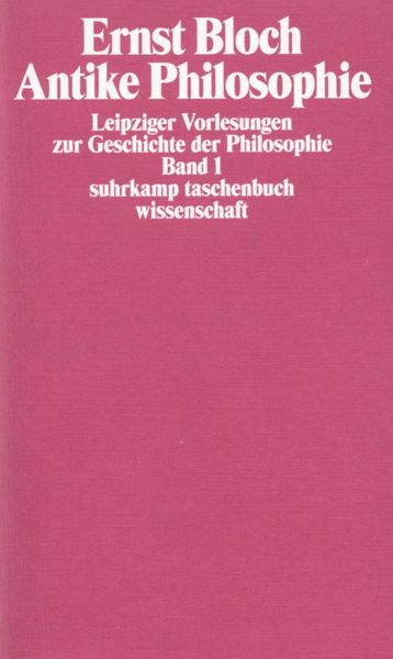 Leipziger Vorlesungen zur Geschichte der Philosophie 1950–1956, Set von Ernst Bloch, Suhrkamp, 9783518096772