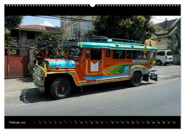 Produktbild: Jeepneys (hochwertiger Premium Wandkalender 2026 DIN A2 quer), Kunstdruck in Hochglanz