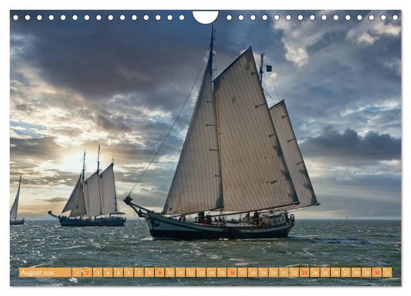 Produktbild: Segeln im Sonnenuntergang (Wandkalender 2026 DIN A4 quer), CALVENDO Monatskalender
