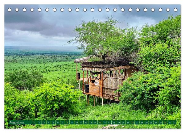 Produktbild: Im Einklang mit der Natur - Soroi Lions Bluff Lodge Kenia (Tischkalender 2026 DIN A5 quer), CALVENDO Monatskalender