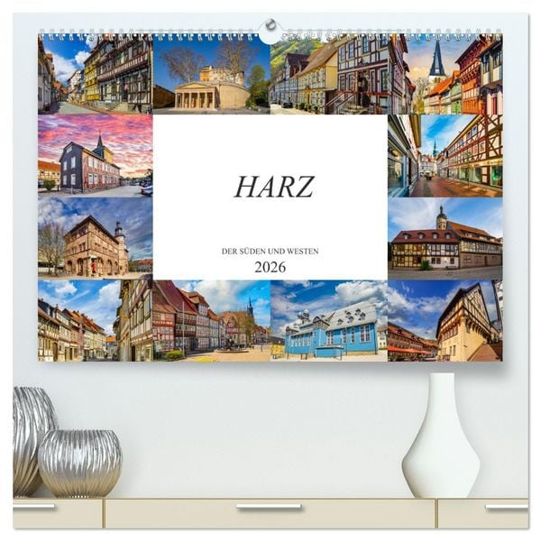 Produktbild: Harz der S&uuml;den und Westen (hochwertiger Premium Wandkalender 2026 DIN A2 quer), Kunstdruck in Hochglanz