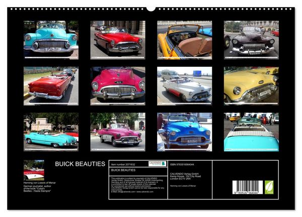Produktbild: BUICK BEAUTIES (High Quality Premium Wall Calendar 2026 DIN A2 landscape),CALVENDO 12 Month Wall Calendar