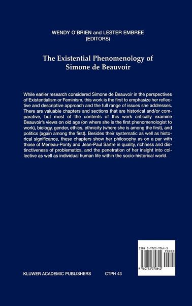 Produktbild: The Existential Phenomenology of Simone de Beauvoir