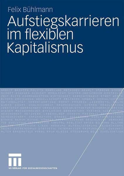 Produktbild: Aufstiegskarrieren im flexiblen Kapitalismus
