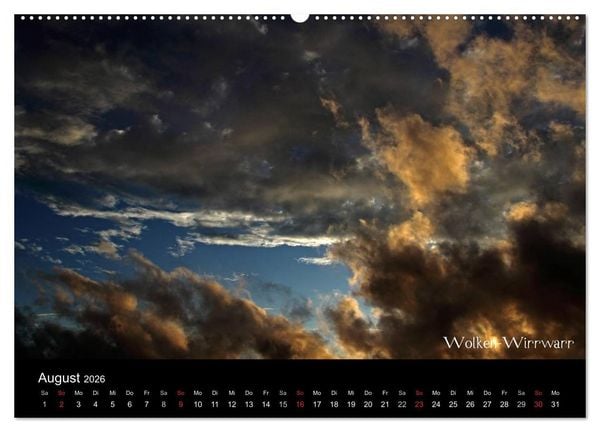 Produktbild: Wolken-Kunstwerke (Wandkalender 2026 DIN A2 quer), CALVENDO Monatskalender