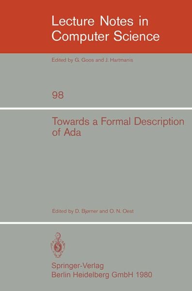 Produktbild: Towards a Formal Description of Ada